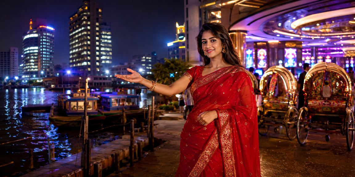 ঢাকায় একজন ব্যবহারকারী নিরাপদে অনলাইন গেমিং উপভোগ করছেন